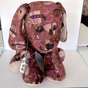 Build A Bear JONAS BROS Dog Plush Animal Dog with Metal Dog Tag NO Sound